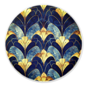 Art Deco Ceramic Knob