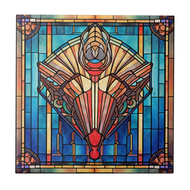 Art Deco Ceramic Tile (Front)