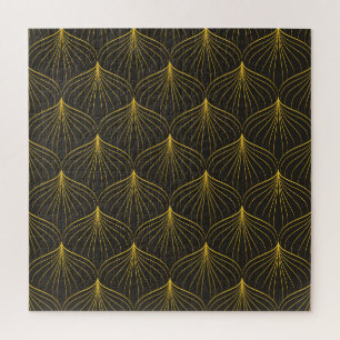 Art Deco Charm: Vintage Geometric Seamless Jigsaw Puzzle