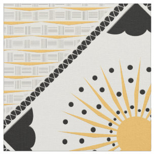 Art Deco Cheery Sunburst Fabric