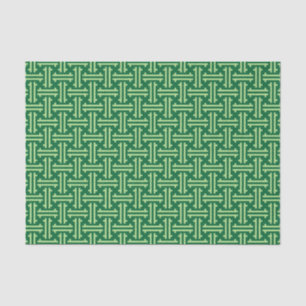 Art Deco Chinese Fret, Jade Green Tissue Paper
