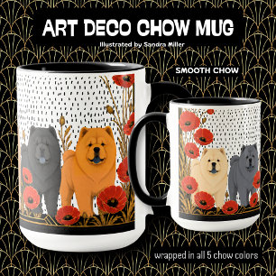 ART DECO CHOWS smooth  Mug