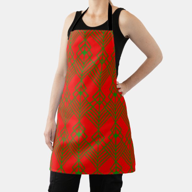 Art Deco Christmas Apron (Insitu)
