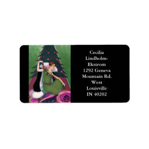 ART DECO CHRISTMAS, PASCALINE, Olive, Rose, Forest Label