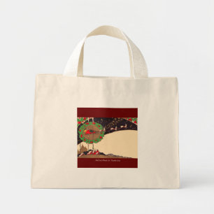 Art Deco Christmas Santa Tote Bag