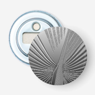 Art Deco chrome palm leaf Bottle Opener