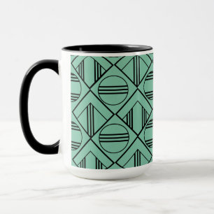Art Deco Circles and Diamonds Mug