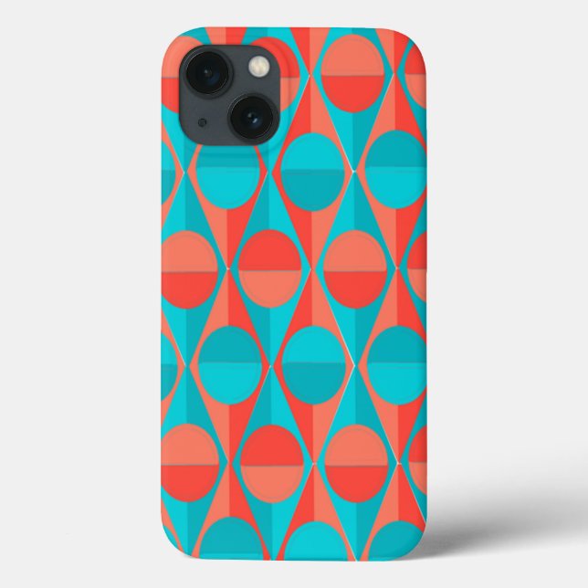 Art Deco Circles and Triangles Case-Mate iPhone Case (Back)