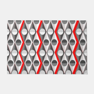 Art Deco Circles and Triangles Doormat