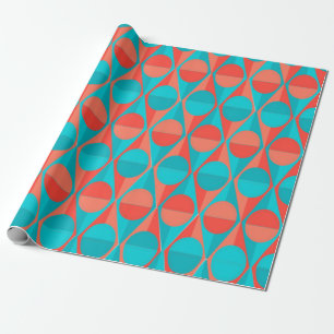 Art Deco Circles and Triangles Wrapping Paper