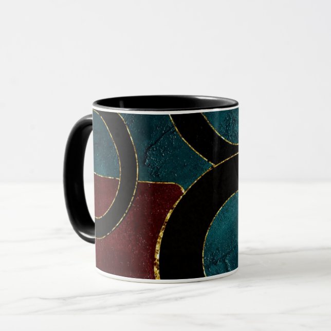 ART DECO CIRCLES MUG (Front Left)