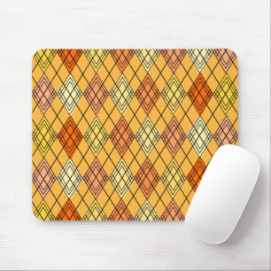 Art Deco Citrus Argyle Mouse Pad