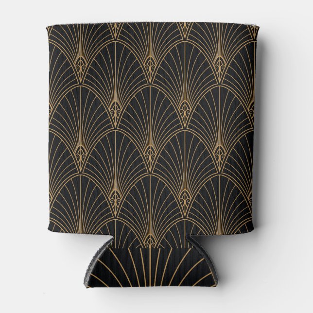 Art deco: classic geometric pattern. can cooler (Front)