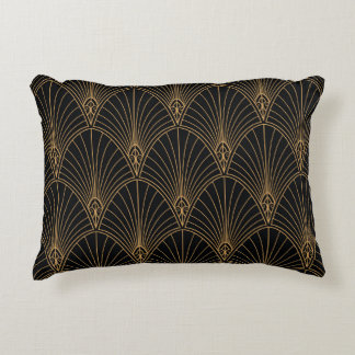 Art deco: classic geometric pattern. decorative cushion