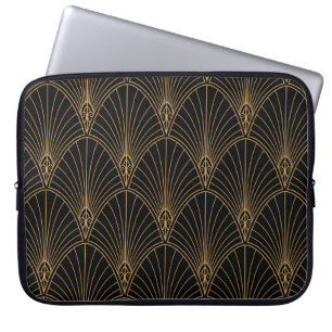 Art deco: classic geometric pattern. laptop sleeve