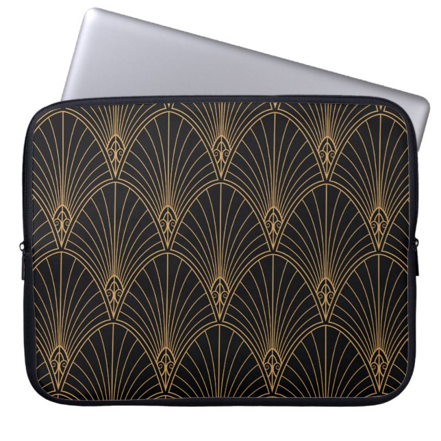 Art deco: classic geometric pattern. laptop sleeve (Front)