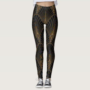 Art deco: classic geometric pattern. leggings