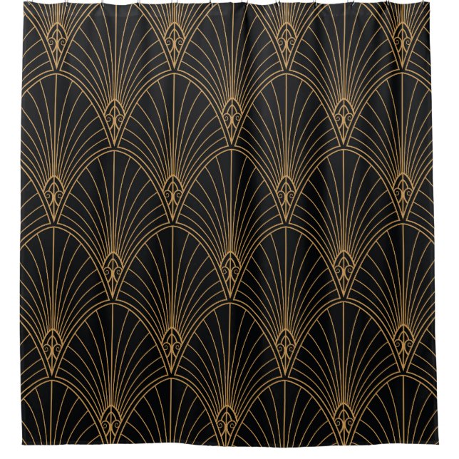 Art deco: classic geometric pattern. shower curtain (Front)