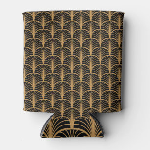 Art Deco Classic: Geometric Vintage Ornament. Can Cooler
