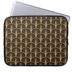 Art Deco Classic: Geometric Vintage Ornament. Laptop Sleeve