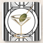Art Deco Cocktail Coaster Set (6)