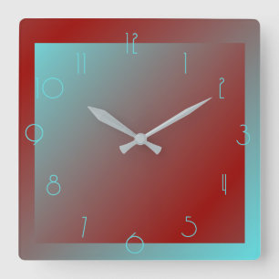 Art Deco colour Wall Clock