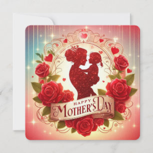 Art Deco Colourful Mother's Day Holiday Card