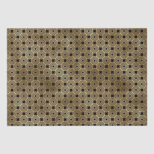Art Deco Concentric Circle Pattern Design Tissue Paper