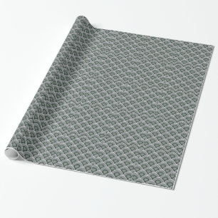 Art Deco Concentric Circles Wrapping Paper