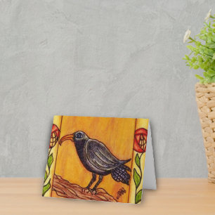 Art Deco Crow Notecard