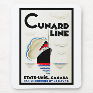 Art Deco Cunard Line Mouse Pad