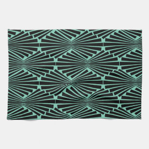 Art Deco Custom Pattern Tea Towel