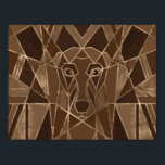 Art Deco Dachshund dog Poster<br><div class="desc">Art Deco Dachshund dog</div>