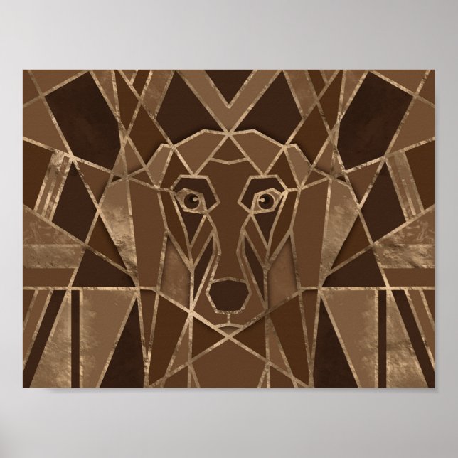 Art Deco Dachshund dog Poster (Front)