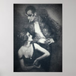 Art deco dancers berber and droste poster<br><div class="desc">1920 era dancer Anita Berber and actor Sebastion Droste are featured in this romantic  roaring 1920's ,  art deco image in black and white.</div>