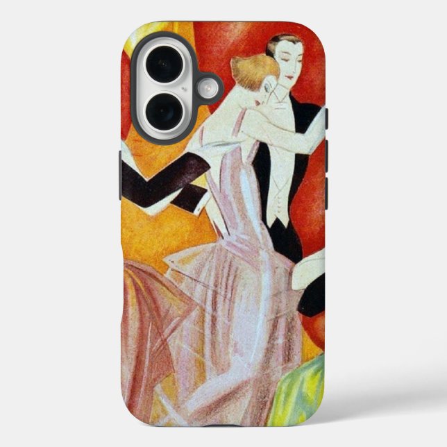 Art Deco Dancing Couples 1920s Ballroom  Case-Mate iPhone Case (Back)
