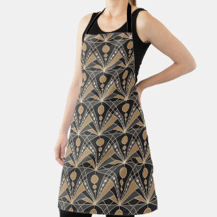 Art Deco (Dark grey and Sand) Apron