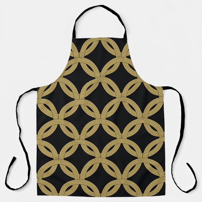 Art Deco Decoration Seamless Ornament Apron (Front)