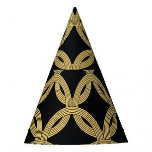 Art Deco Decoration Seamless Ornament Party Hat