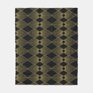 Art Deco Decoration Seamless Pattern Fleece Blanket