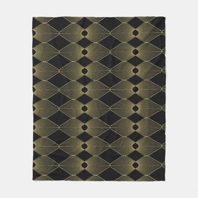 Art Deco Decoration Seamless Pattern Fleece Blanket (Front)