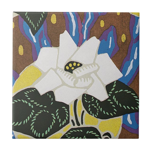 Art Deco Design #12 at Sunshinedazzle Ceramic Tile (Front)