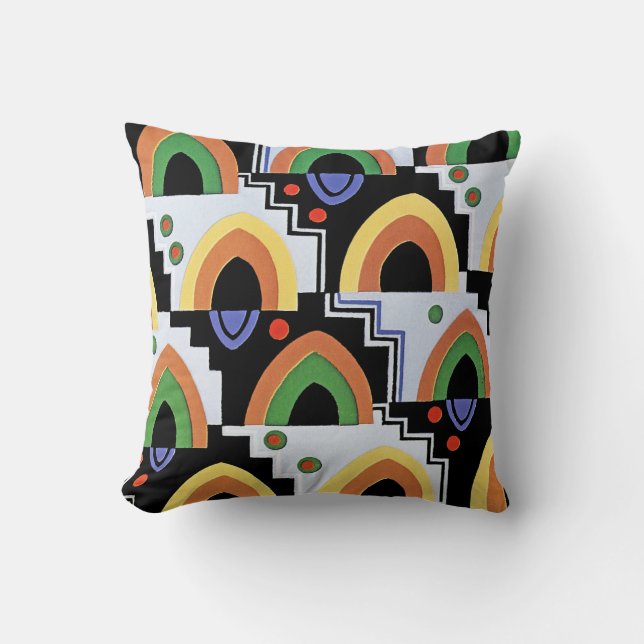 Art Deco Design #4 @ Emporio Moffa Cushion (Front)