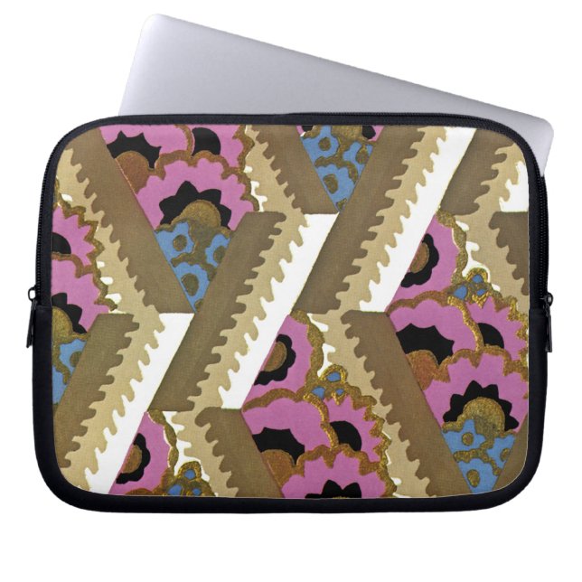 Art Deco Design #9 at Sunshinedazzle Laptop Sleeve (Front)
