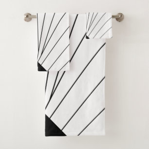 Art Deco Design Bath Towel Set