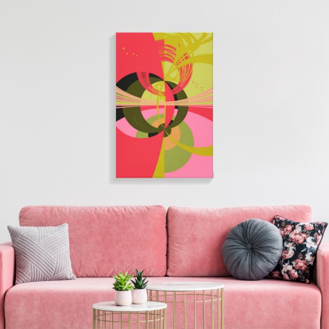 Art Deco Design Canvas Print (Insitu(LivingRoom))