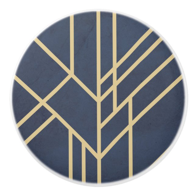 Art Deco design Ceramic Knob (Front)