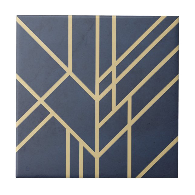 Art Deco design Ceramic Tile (Front)