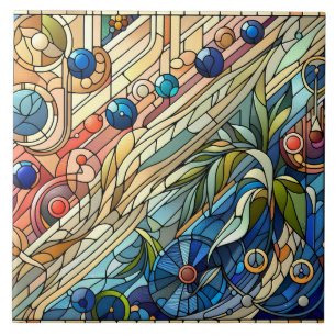 Art Deco Design Ceramic Tile