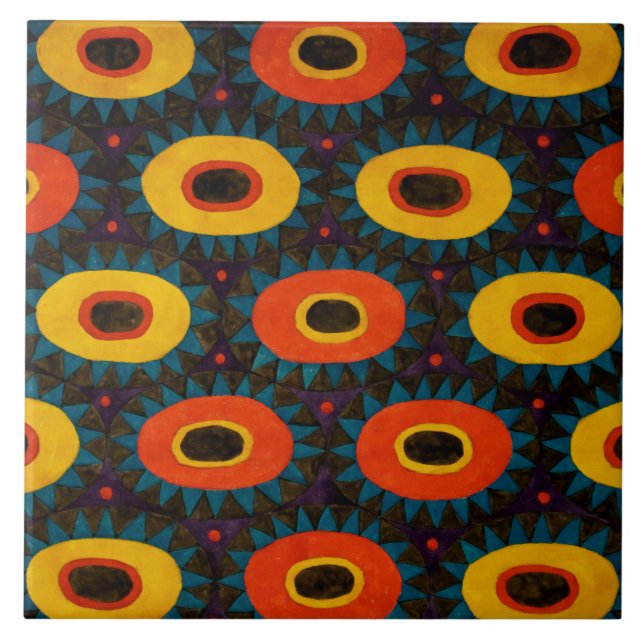 Art Deco Design Ceramics Tile (Front)